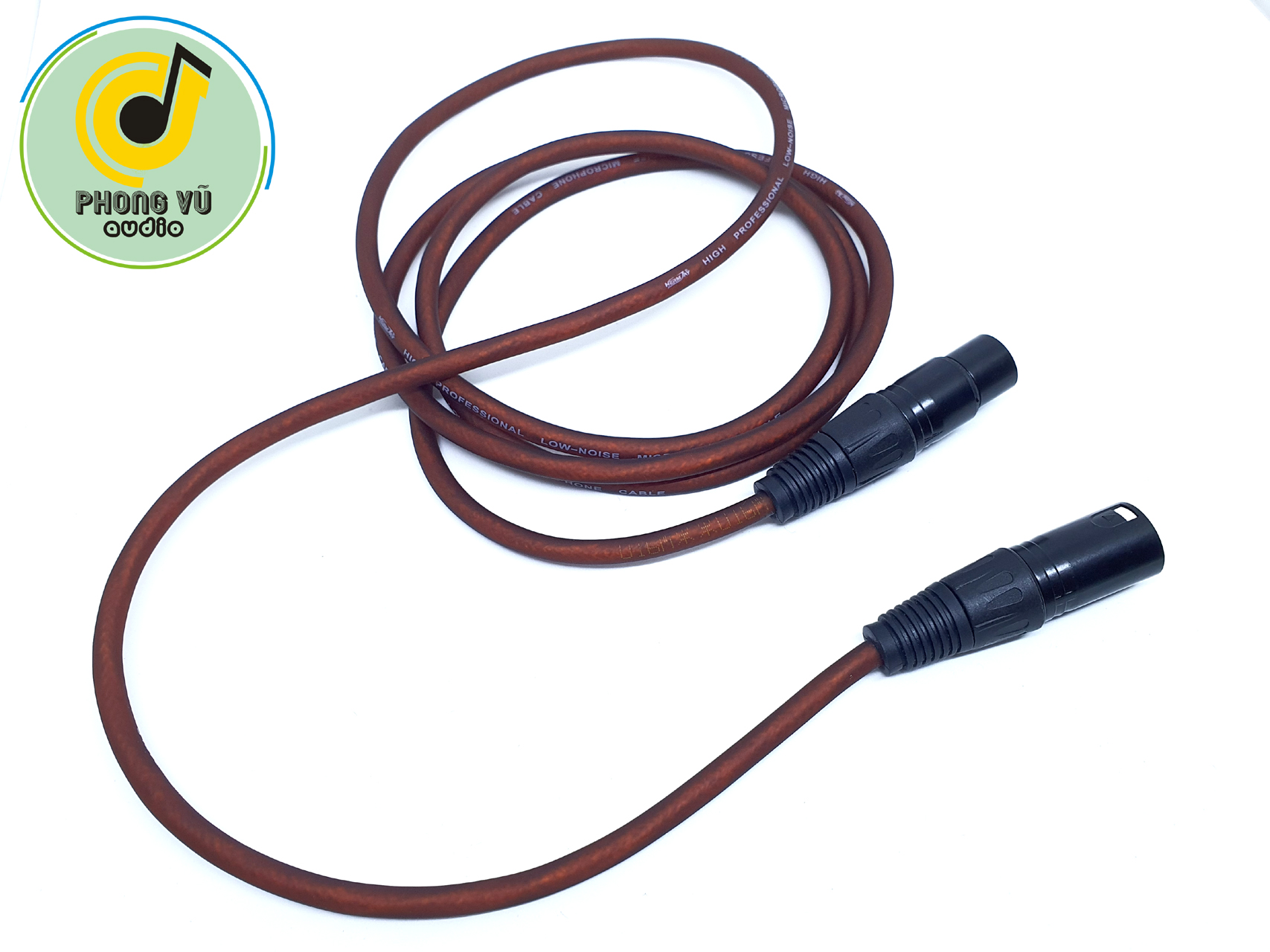 Dây mic, dây micro thu âm karaoke ca non 2 đầu đực cái hàng cao cấp giảm nhiễu dài 2m