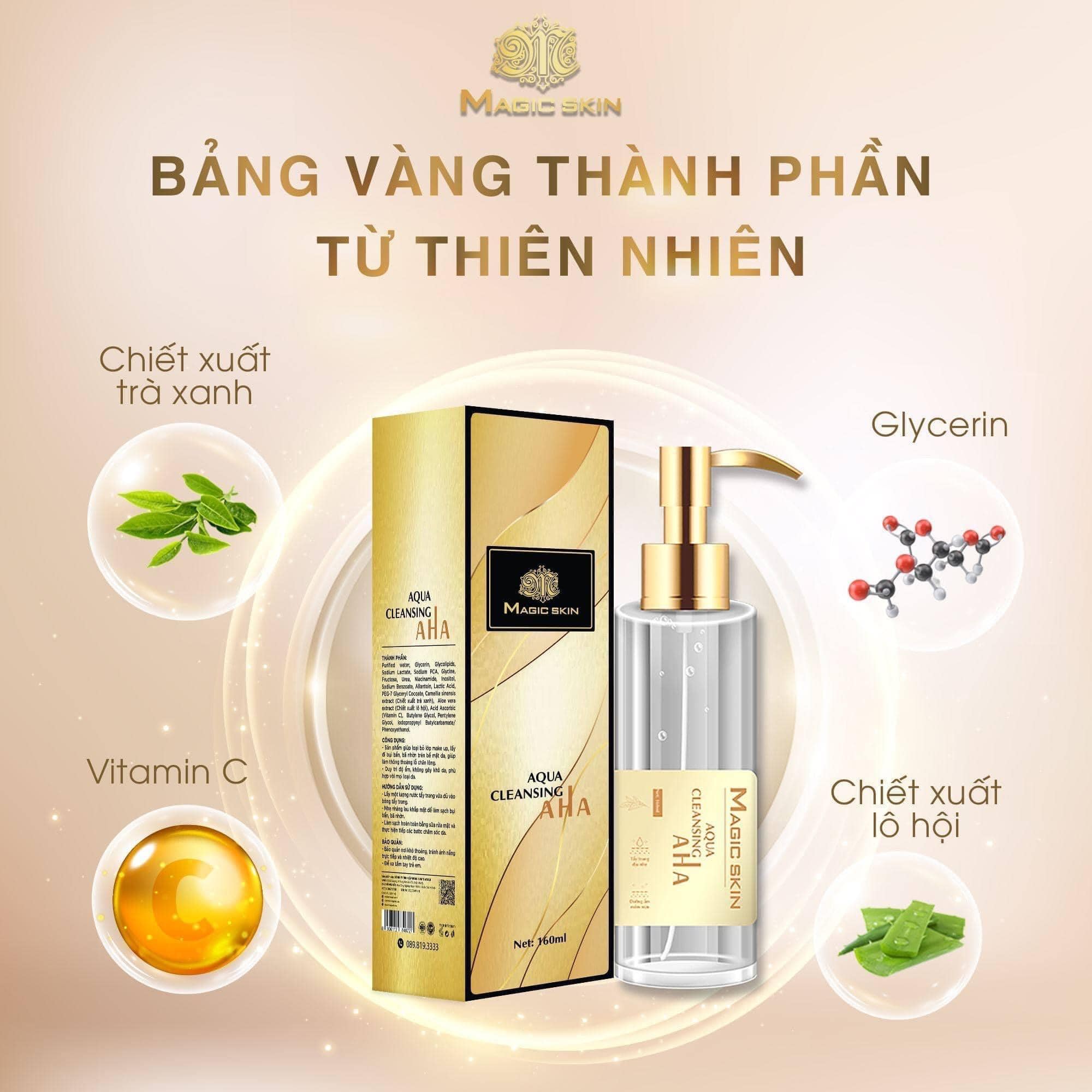 Tẩy trang Aha Magic Skin