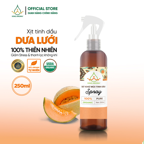Xịt thư giãn tinh dầu dưa lưới king aroma dung tích 250ml/ 1l xịt đuổi muỗi hiệu quả