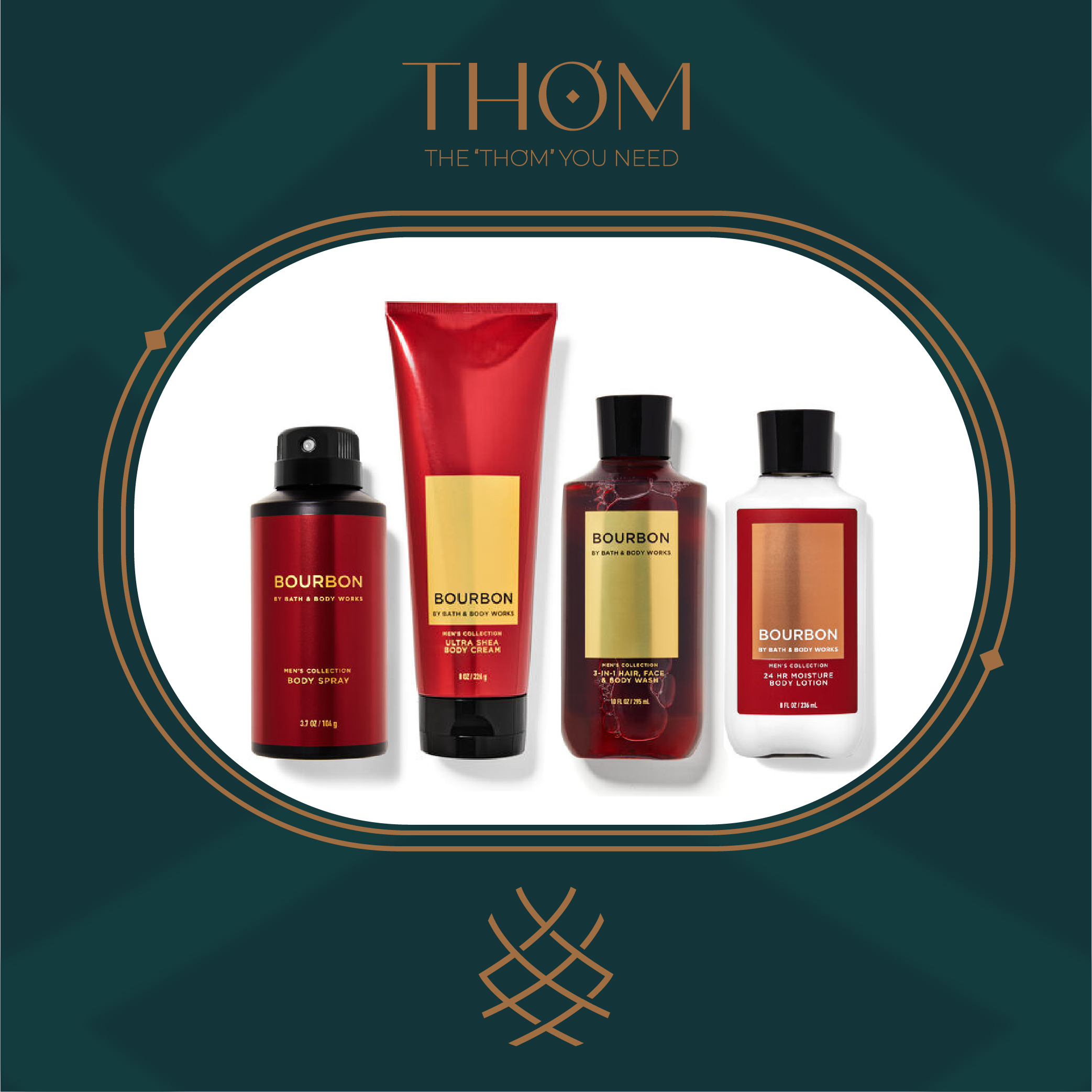 [HCM]BOURBON | SẢN PHẨM TẮM DƯỠNG XỊT THƠM KHỬ MÙI BATH & BODY WORKS DÀNH CHO NAM BODY SRPAY SHOWER GEL LOTION