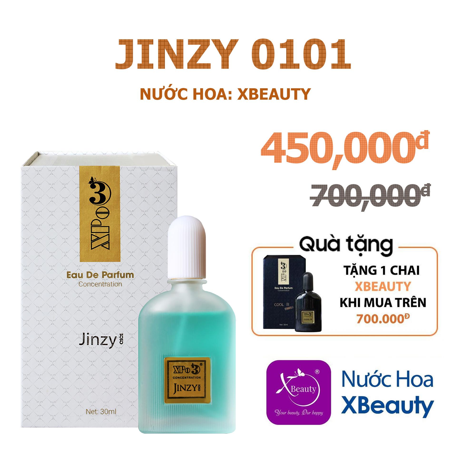 Nước hoa Nữ XBeauty XPo3 Jinzy 0101 30ml (GTIN: 8938511722062). Nước hoa cô đặc thơm lâu dành cho Nữ