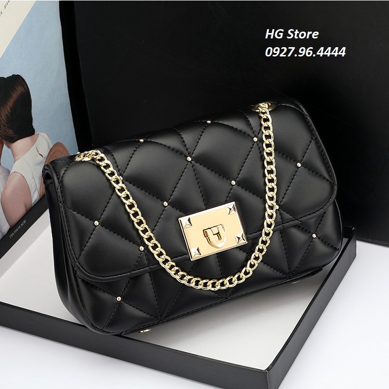 Túi xách nữ đeo vai da cừu cao cấp nhỏ gọn size 23cm full hộp
