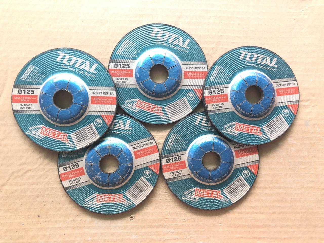 125mm bộ 5 đĩa mài kim loại total tac2231251sa