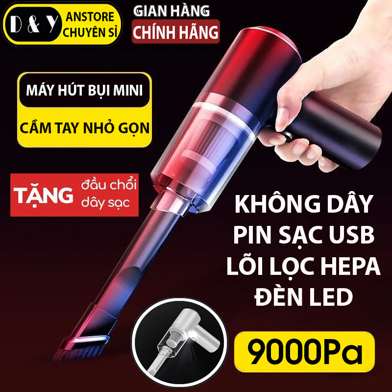 Máy hút bụi cầm tay xcq-103, máy hút bụi không dây 120w hút bụi cầm tay, máy hút bụi mini ô tô kệ sách giường ngủ, máy hút bụi mini cầm tay lực hút mạnh