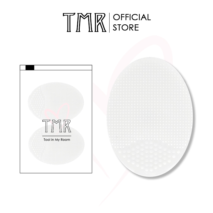 [Miếng] Miếng rửa mặt làm sạch da TMR silicone nhỏ gọn siêu xinh hiệu quả với đầu đen
