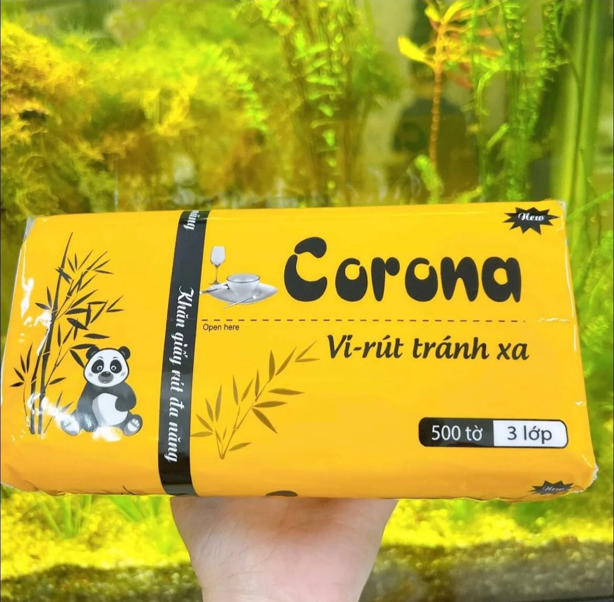 Combo 10 gói khăn giấy lụa cao cấp corona 500 tờ 3 lớp/ gói s10036 khăn giấy rút đa năng gấu trúc 5000 tờ 3 lớp, siêu dai, dày, mềm, mịn, thấm hút nước