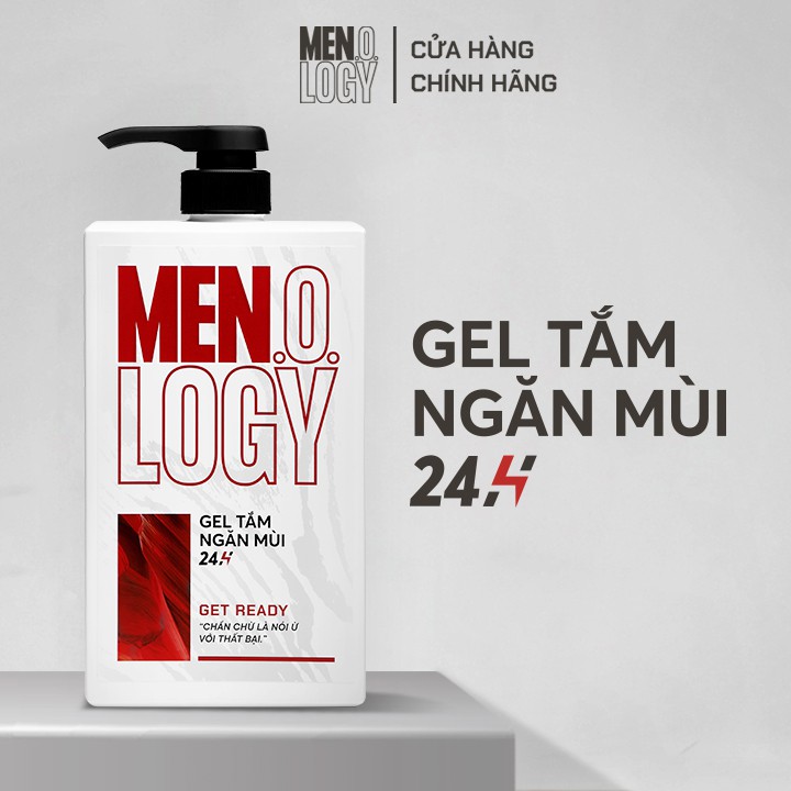 Gel Tắm MENOLOGY Ngăn Mùi 24h Get Ready 630ml