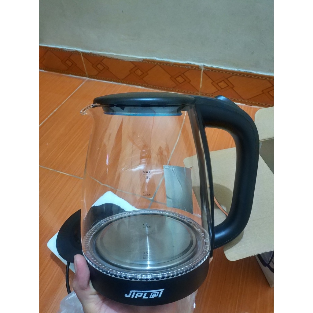 Bình đun siêu tốc thuỷ tinh jiplai 1.8l
