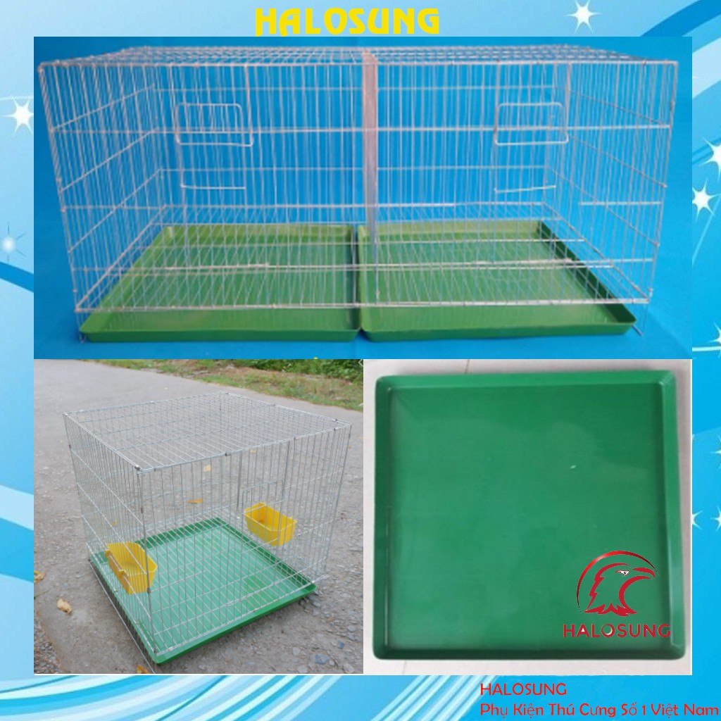 Lồng vuông nuôi chim bồ câu Halosung chất lượng cao kèm phụ kiện lồng chim LC12