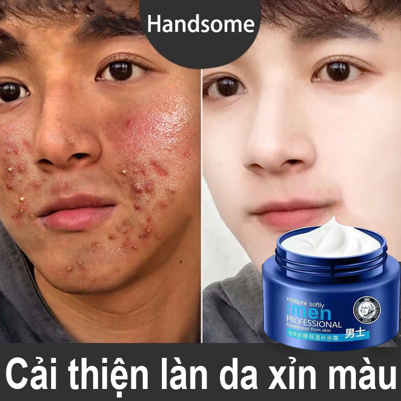 Kem Dưỡng Da Ngừa Mụn Giảm lỗ Chân Lông To Dành Cho Nam Giới moisturizing lotion for Men 120gm Bảo Vệ Da Dưới Ánh Nắng Mặt Trời Dưỡng Ẩm Cho Da Thu Nhỏ Lỗ Chân Lông,Nâng Cơ Làm Sáng Da Đều Màu Da Sạch Mụn Và Làm Mờ Nếp Nhăn Da Mặt 