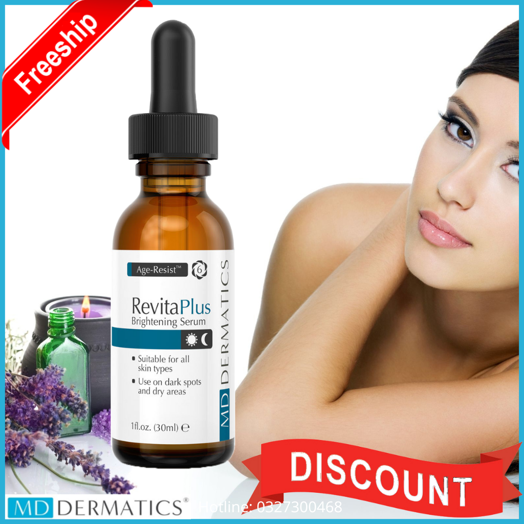 RevitaPlus Brightening Serum Tinh chất huyết Thanh loại bỏ nám, làm trắng da. Mỹ phẩm MD Dermatics chính hãng phân phối bởi MDD Vietnam - Hsd mới 2026. Cam kết đổi trả sau 7 ngày