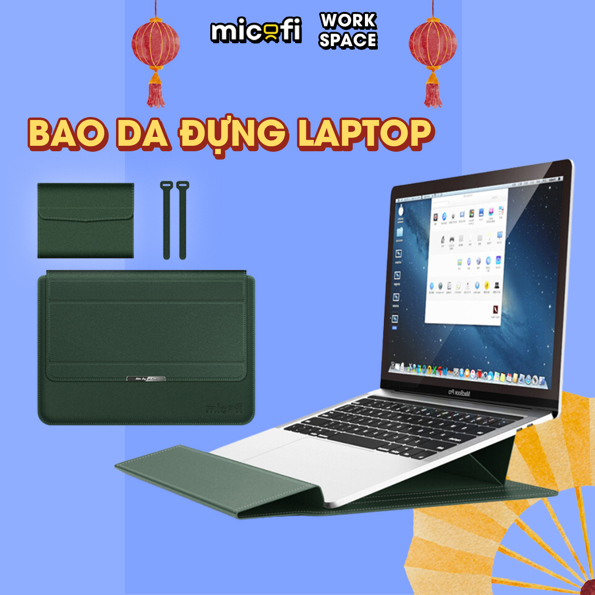 Túi Đựng Laptop Micofi Chống Sốc 15 6 14 Inch, Bao Macbook, Máy Tính 13 16 Dày Dặn Cho Surface, Dell, Asus, Acer