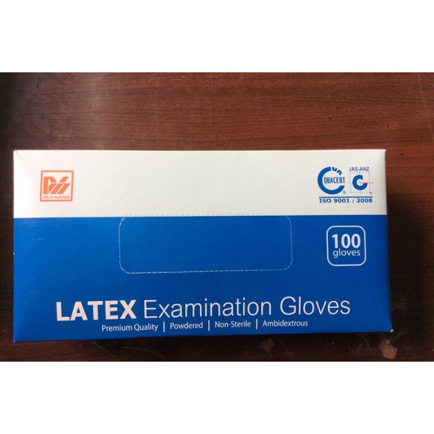 Găng tay y tế cao su Latex -size m