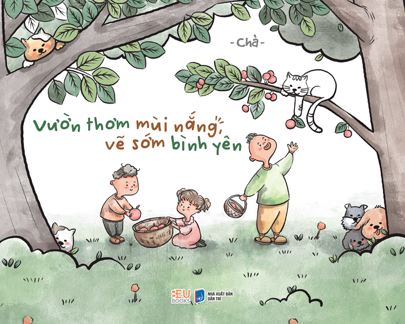 Sách tô màu - Vườn thơm mùi nắng, vẽ sớm bình yên