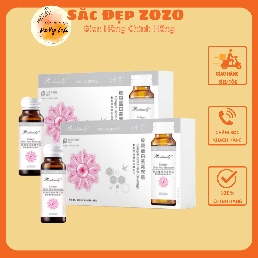 Nước Uống Collagen Yến Trắng Da, Giúp Da Căng Mịn Hồng hào