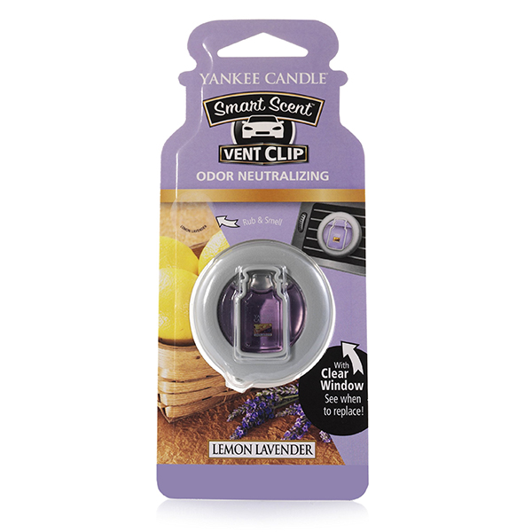 Kẹp thơm xe - kẹp khử mùi xe ô tô Yankee candle Lemon Lavender