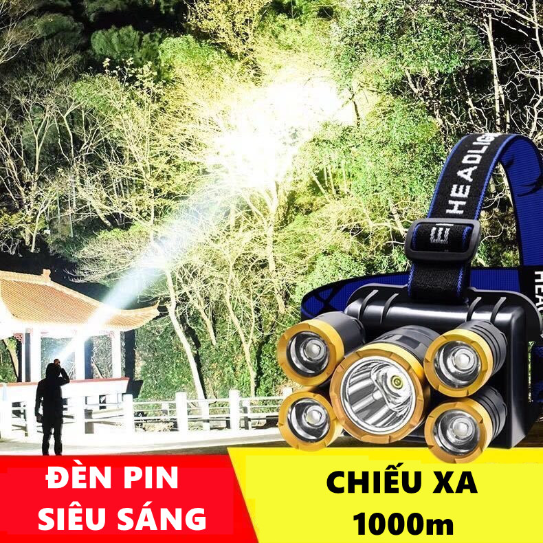 Đèn Pin Siêu Sáng Chiếu Xa 1000m, Den Pin Led Sieu Sang Đèn Pin Siêu Sáng 1000w Đen Pin Siêu Sáng 10