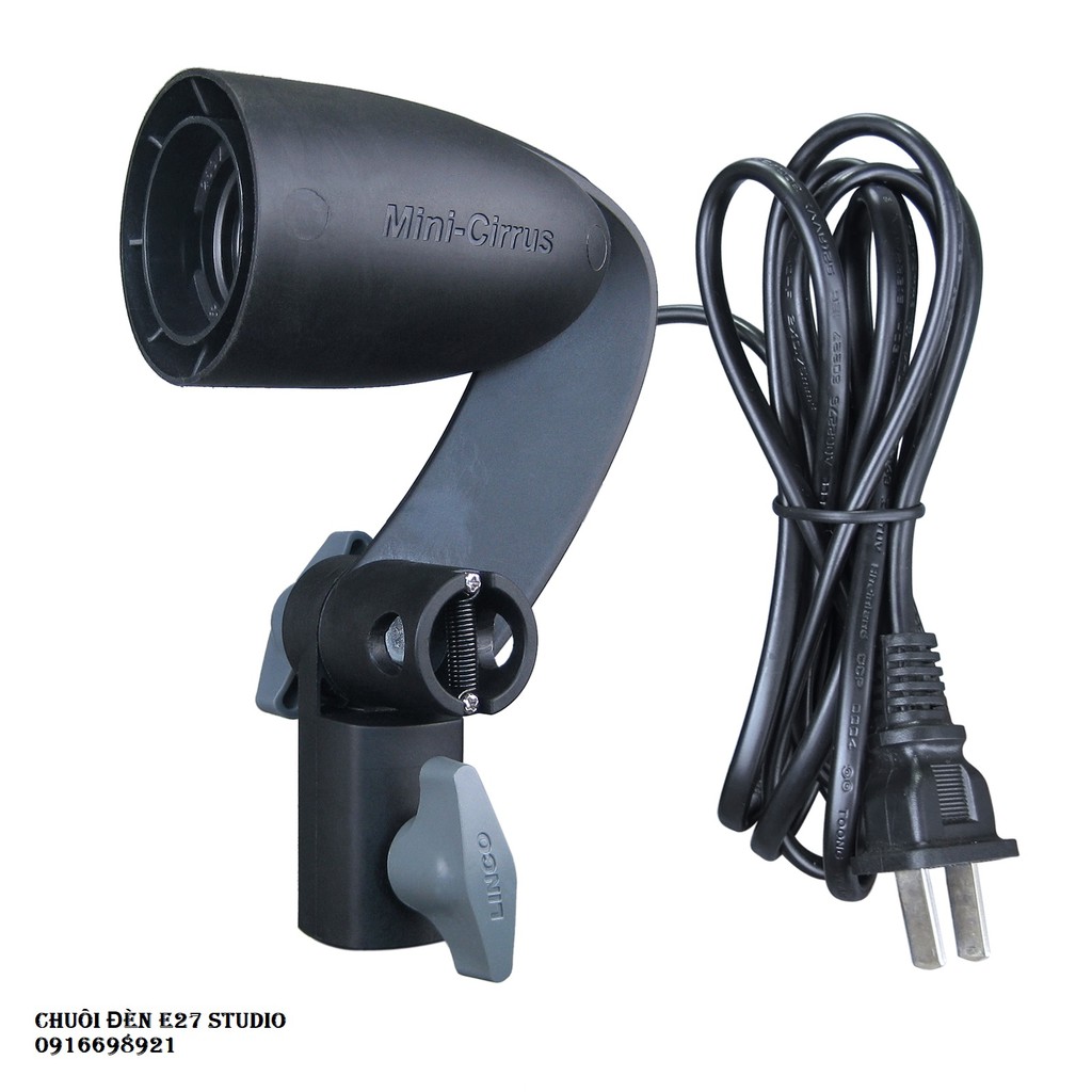 [HCM]Chuôi Gắn Đèn Studio Flash E27 Trơn Dành Cho Các Studio Chụp Hình Điều Chỉnh Góc Có Công Tắc
