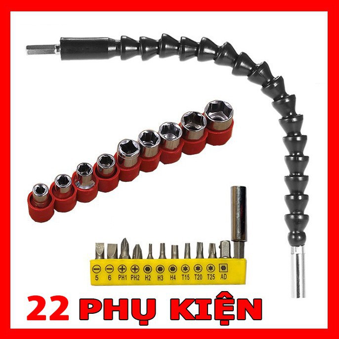 Bộ phụ kiện vặn vít đầy đủ 22 chi tiết