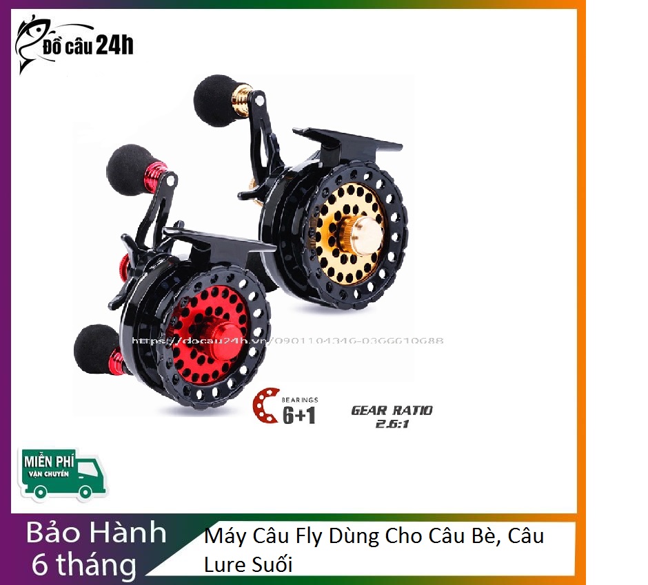 Máy Câu Fly Dùng Câu Bè, Lure Suối Mẫu Mới 2020 Đồ Câu 24h