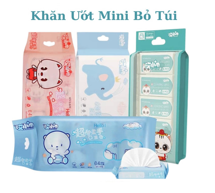 COMBO 24 BICH KHĂN GIẤY MINI BỎ TÚI