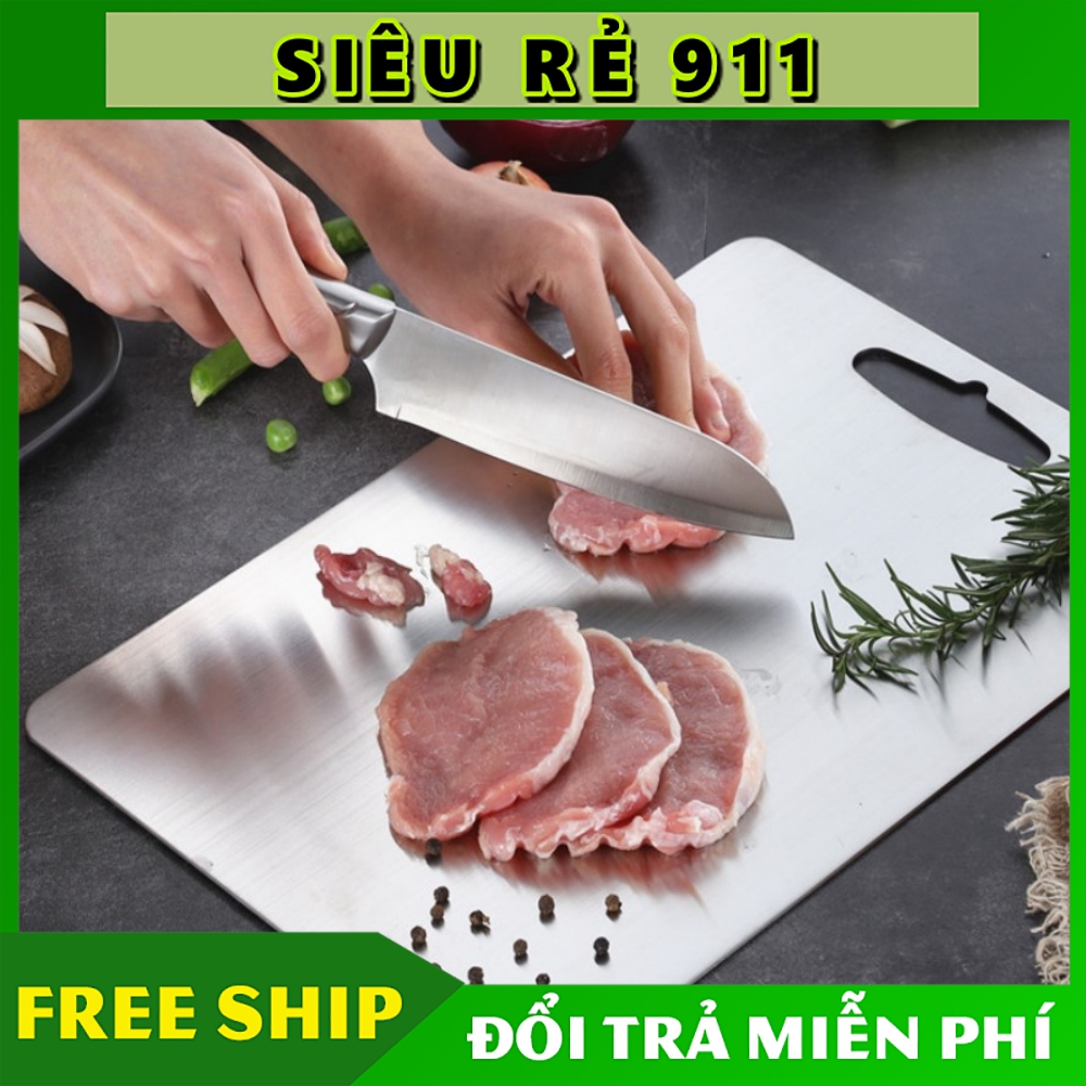 Thớt inox 304 cao cấp hàng nhật siêu bền 34x24x0.2cm