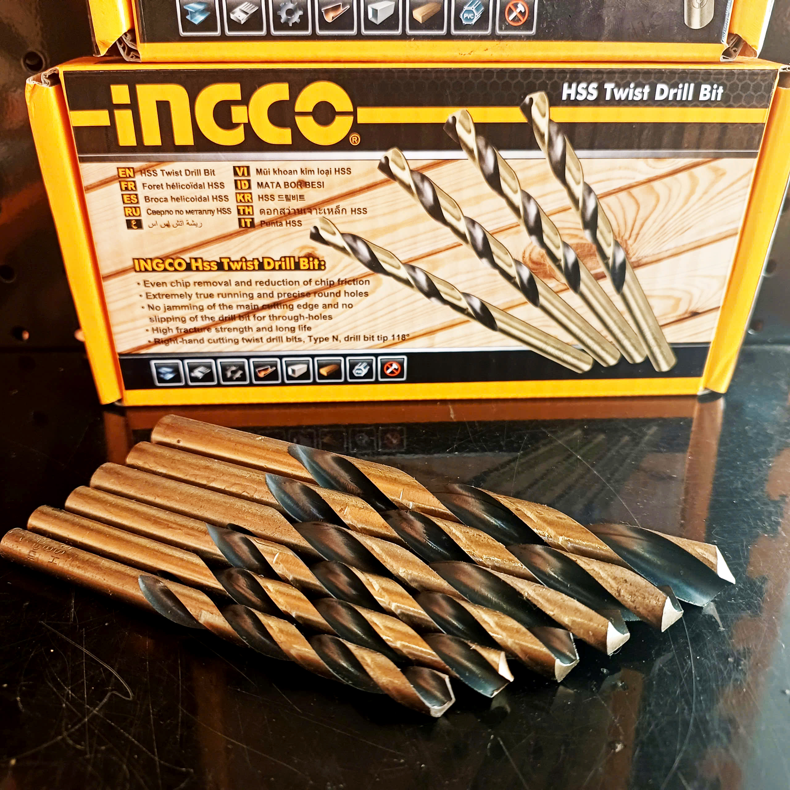 Combo 6 mũi khoan kim loại, gỗ, nhựa cho DIY và chuyên nghiệp, Thợ CBDBT814 size 8mm, 9mm, 10mm, 11mm, 12mm, 14mm 12 5f1ece19dd28bb65d93224481419b223