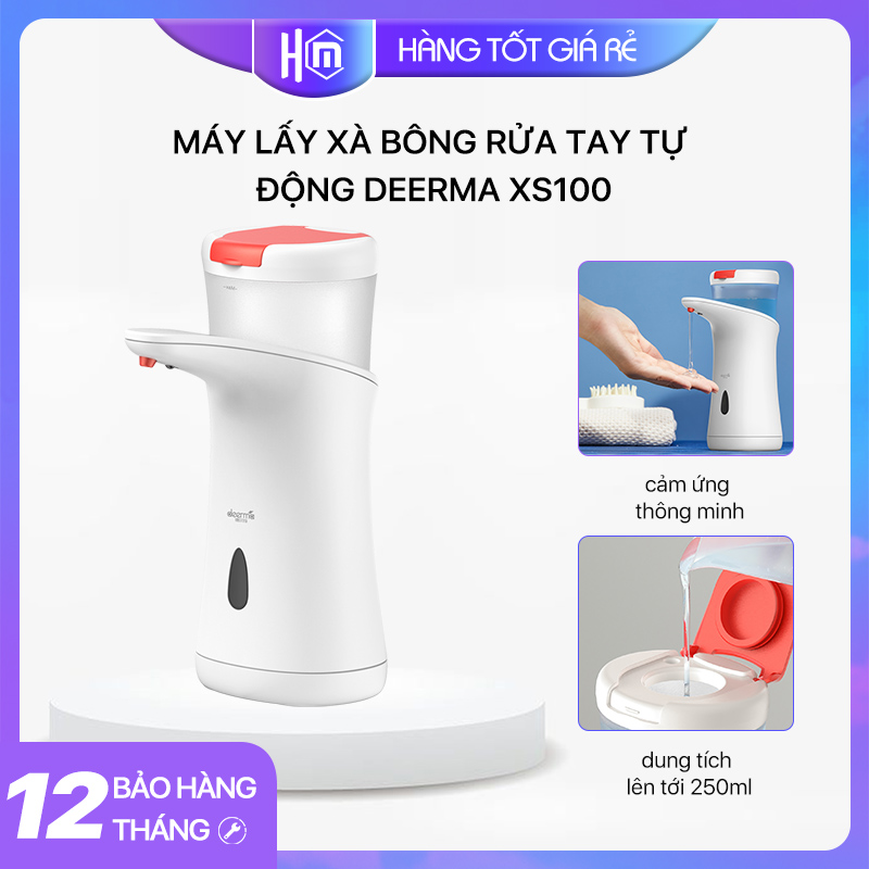 Deerma Hộp lấy xà phòng tự động cảm ứng Deerma XS100