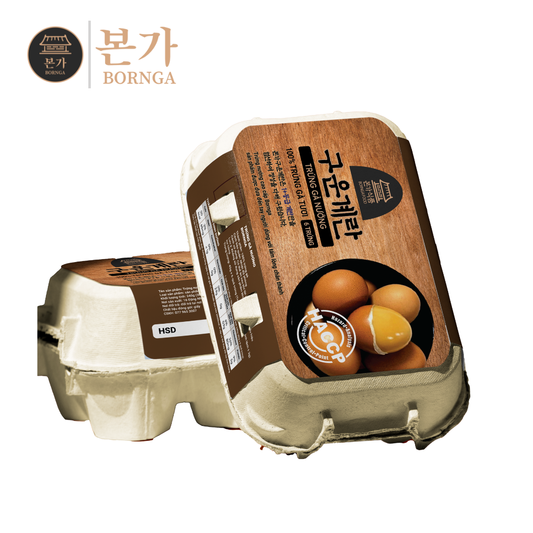 ] Trứng Nướng Bornga Hàn Quốc 6 trứng - Bổ dưỡng mỗi ngày