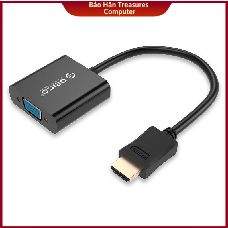 Bộ chuyển đổi hdmi sang vga orico dhtv-c20-bk đen- hàng chính hãng
