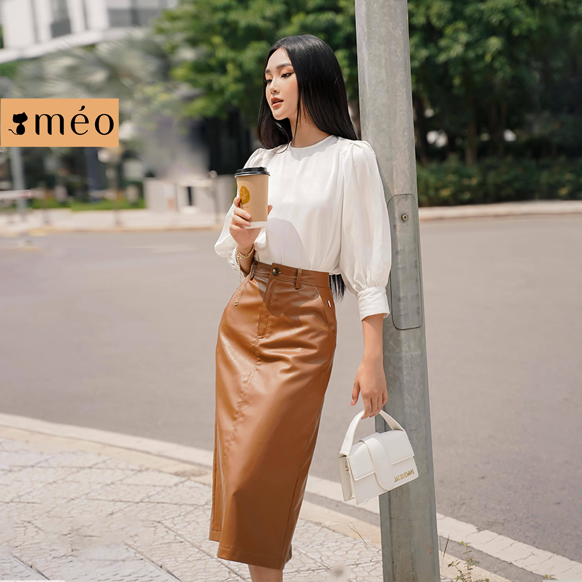 Chân váy nữ Méo shop dáng dài Lany