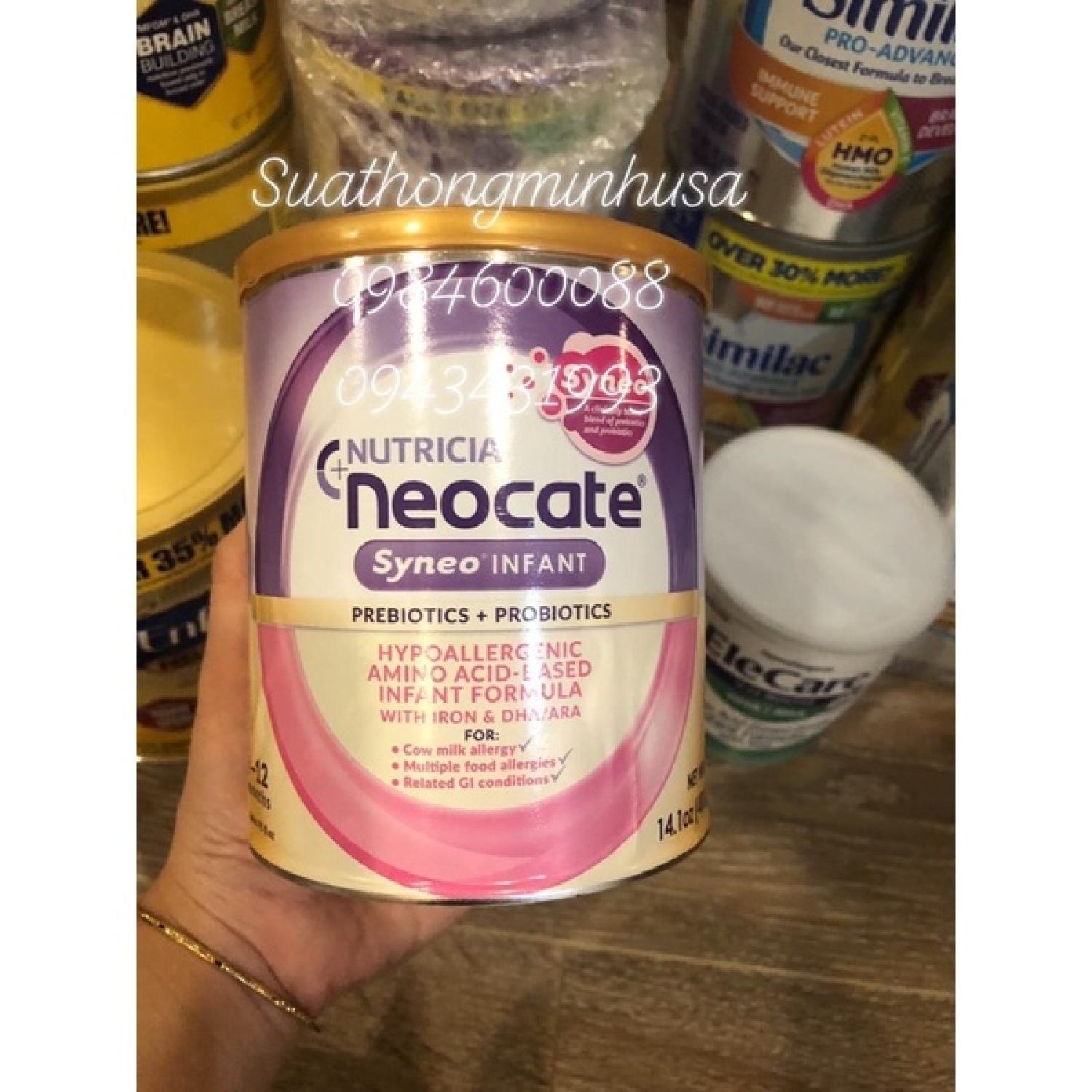 Sữa neocate syneo mỹ dành cho bé dị ứng đạm sữa bò 400g
