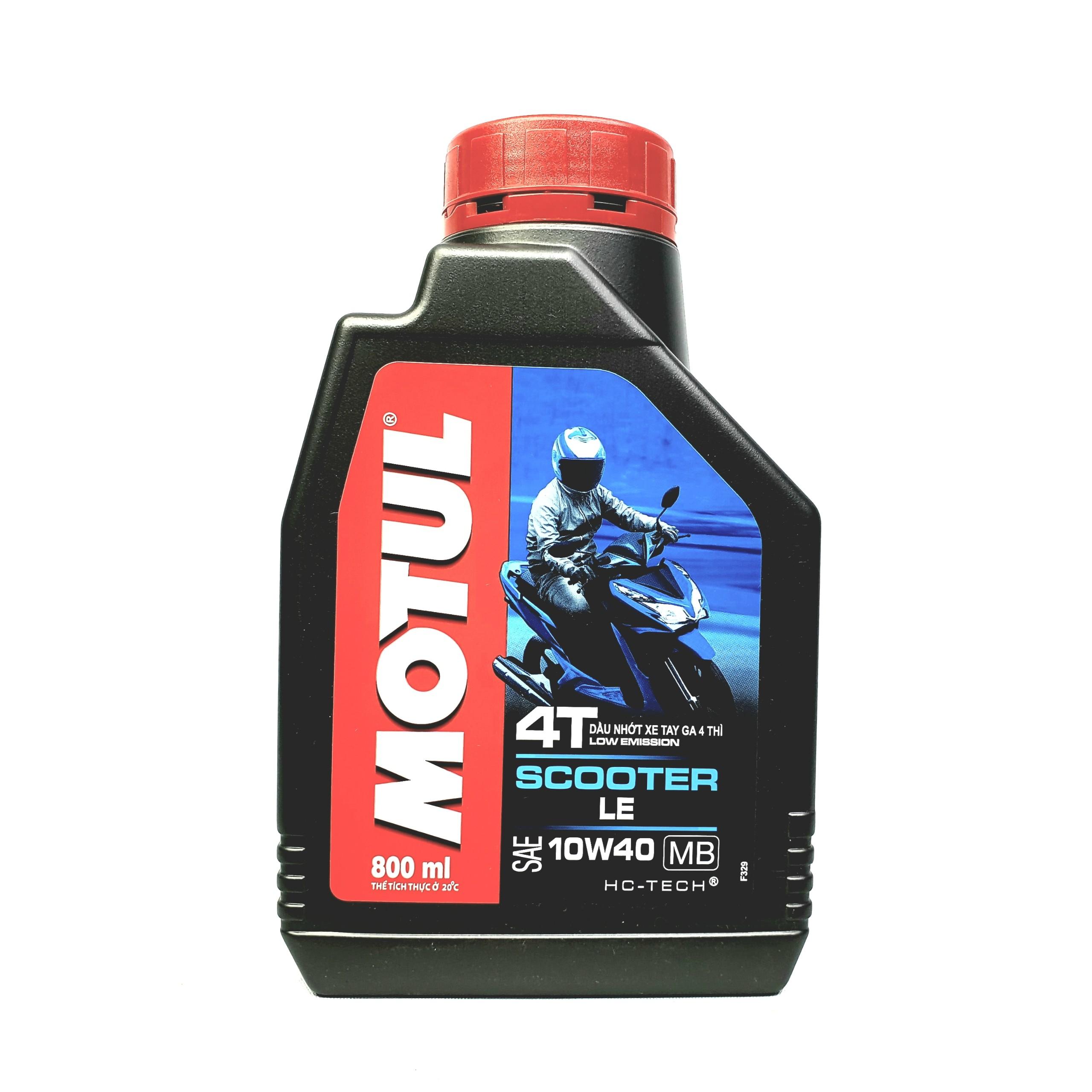 Nhớt xe tay ga motul 4t scooter le 10w40 800ml