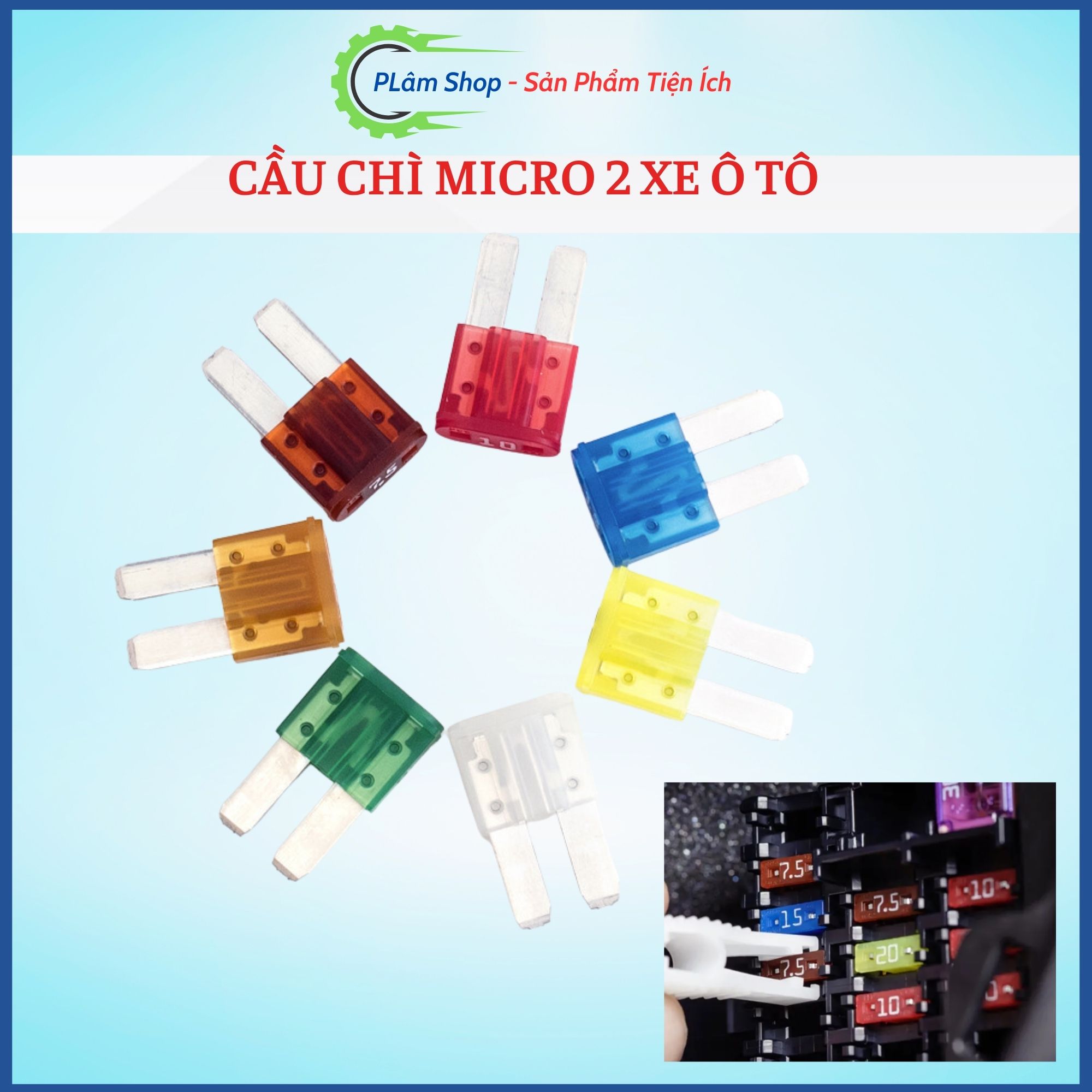 1 cái Cầu chì Micro 2 cho xe ô tô