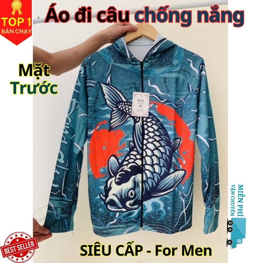 Áo câu cá thời trang chống nắng đủ size từ 50-85kg - Áo đi câu chất liệu chống tia UV cao cấp D Danido