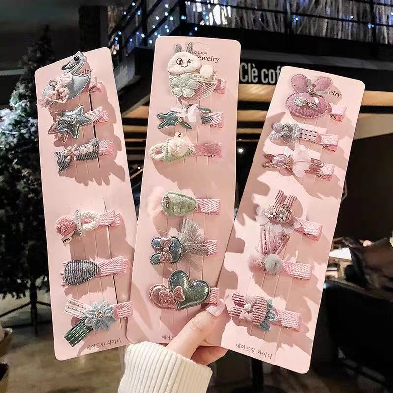 Sét 6 cây kẹp dành cho bé gái thích phong cách Hàn Quốc