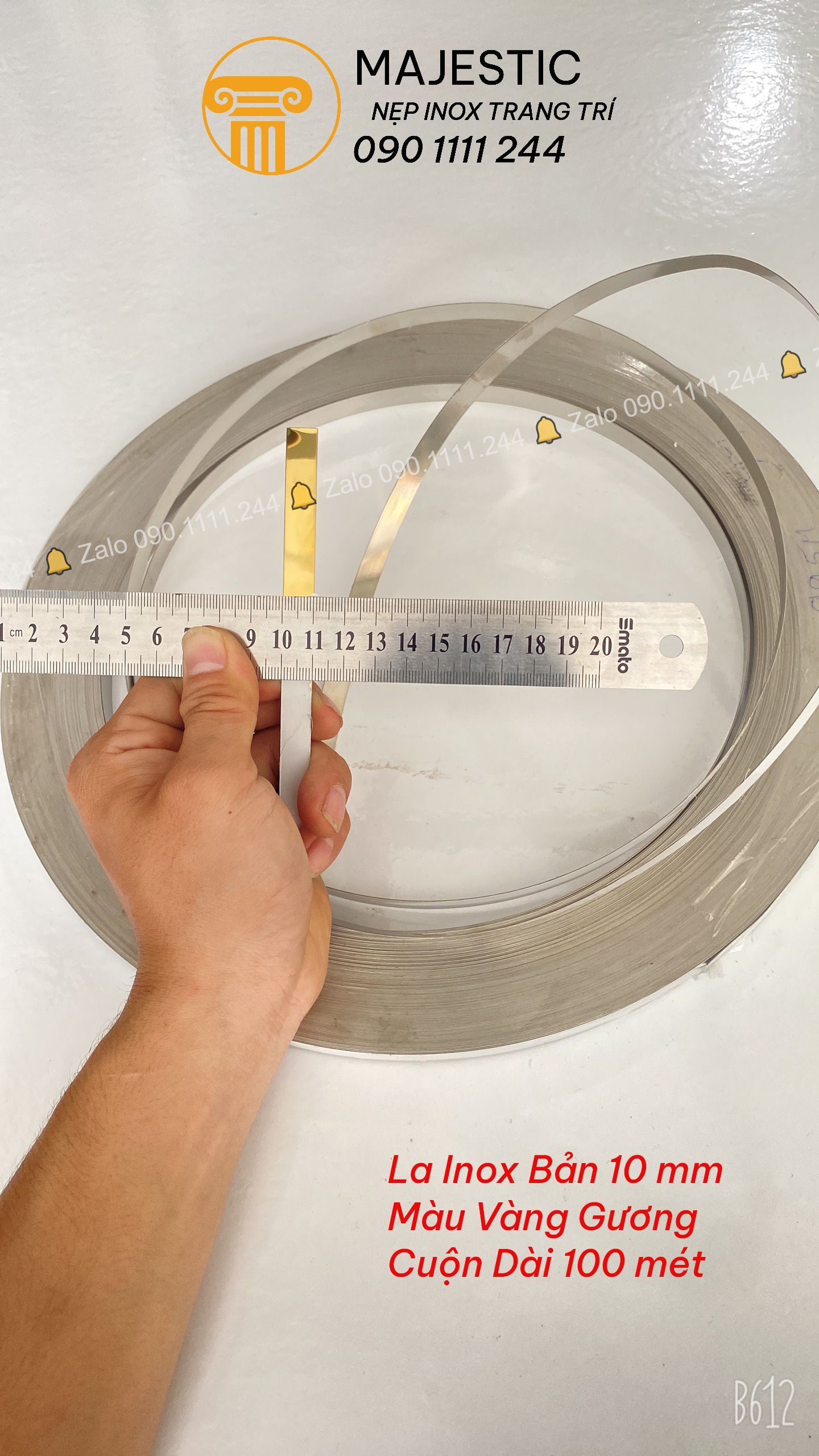 La Inox cuộn Bán Lẻ 1cm/ 1.5cm/ 2cm/ 3cm ( mét dài ) Cực Rẻ