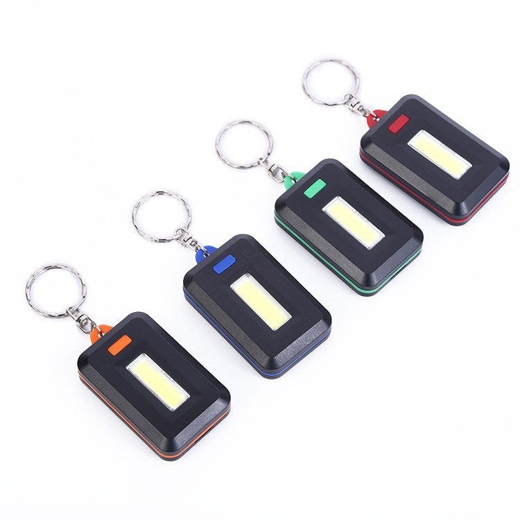 ( đèn vuông tặng 3 pin) ĐÈN PIN KIÊM MÓC KHÓA SIÊU SÁNG 3 CHẾ ĐỘ CHẤT LƯỢNG - Đèn Pin cam tay - den pin mini -  Móc khóa đèn pin