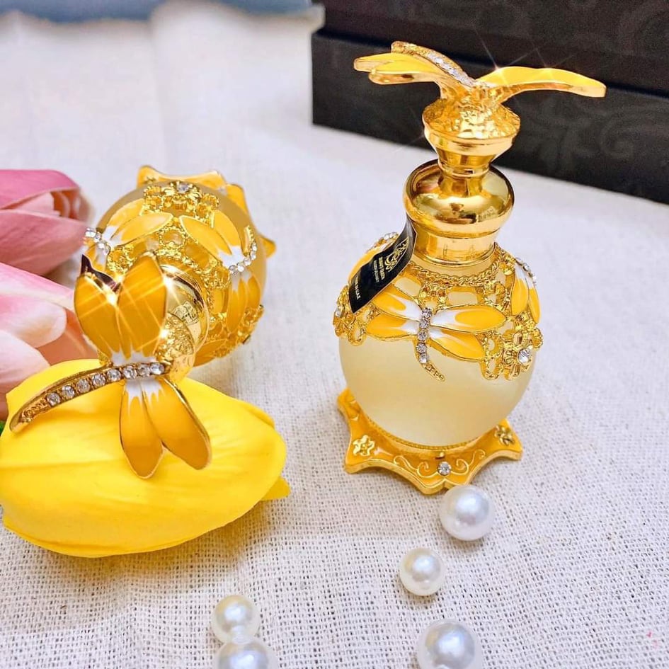 [Thơm Lâu] Tinh dầu nước hoa Dubai thiết kế mẫu Chuồn chuồn vàng nhiều mùi cho nữ 15ml
