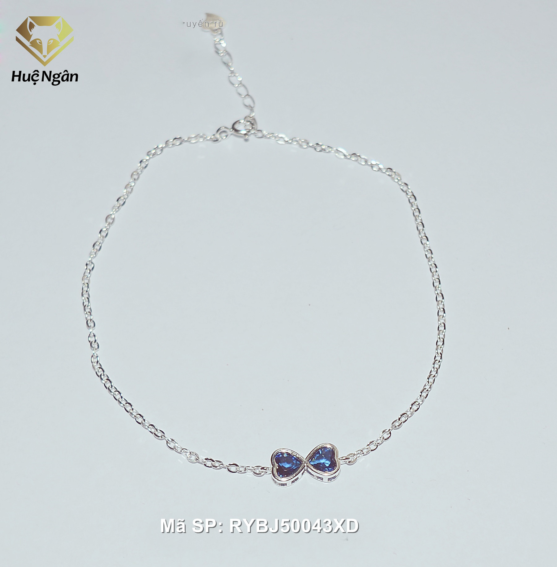 Lắc chân bạc Ý 925 Bạc Xinh - Vô cực RYBJ50043