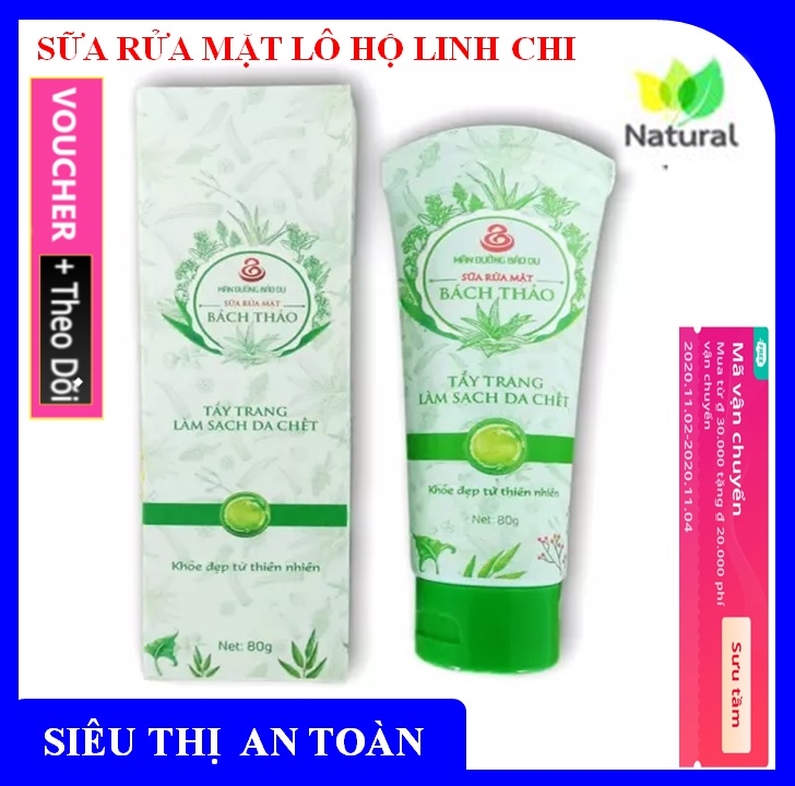 Sữa rửa mặt Lô Hội Linh Chi ngăn ngừa mụn, làm sạch da, giúp da trắng khỏe, ngăn ngừa lão hóa da