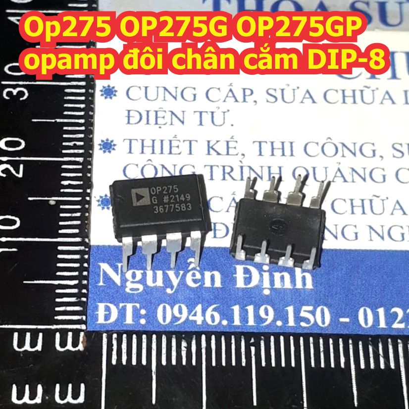 OP275GPZ OP275 OP275G OP275GP opamp đôi chân cắm DIP-8 kde1608