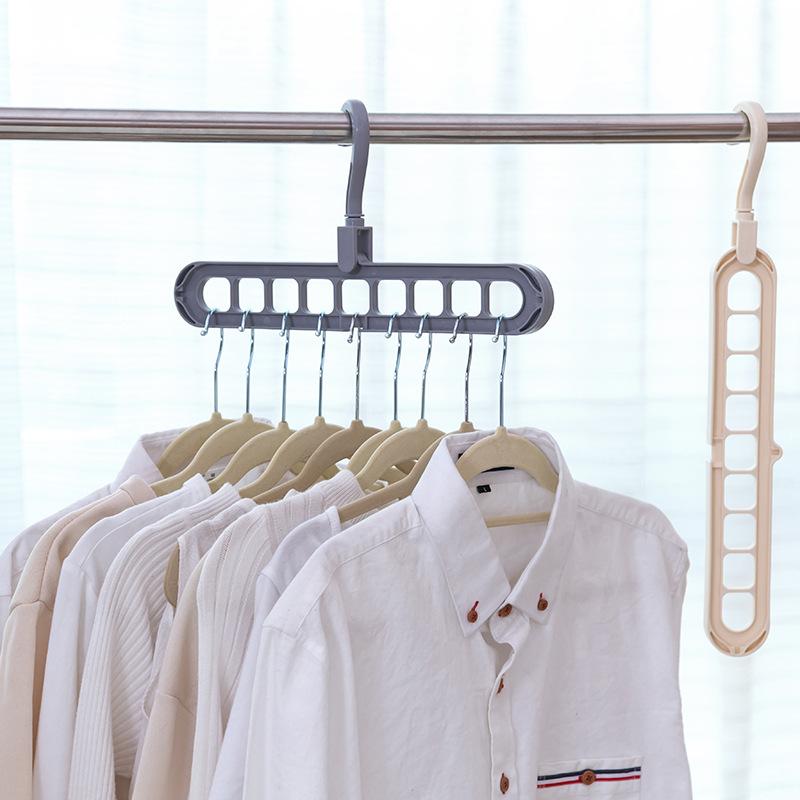 【Có hàng sẵn】Móc quần áo đa chức năng - Chịu nặng tốt Móc treo quần áo thông minh Móc Treo Quần Áo Đa Năng Tiện Lợi Móc treo quần áo đa năng gấp gọn thông minh 9 lỗ tiết kiệm diện
