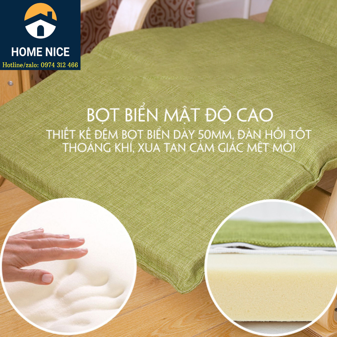 Đệm ghế poang cao cấp hàng nhập khẩu, đệm ghế lười thư giãn