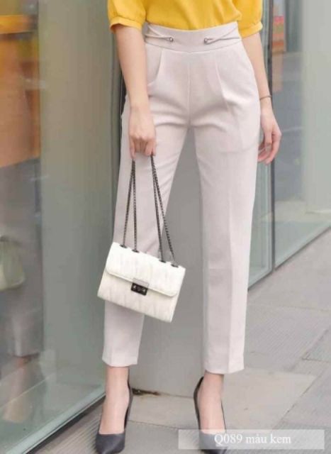 Quần baggy nữ , Quần baggy nữ mã 456 chất vải tuyết mưa cao cấp dày dặn sóng quần, Thích hợp cho văn phòng, học sinh ,sinh viên
