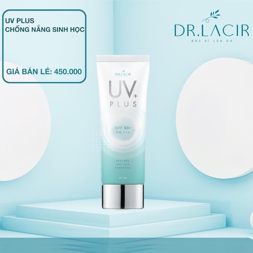 Kem Chống Nắng Sinh Học Dr Lacir SPF 50++ UV PLUS (Bảo Vệ Da Khỏi Tia HEV)