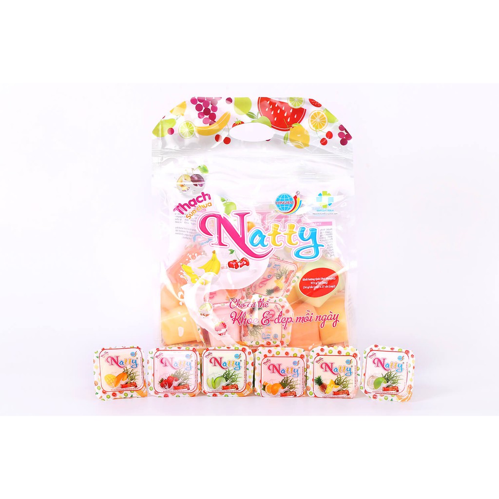 Thạch sữa chua Long Hải Natty 972g