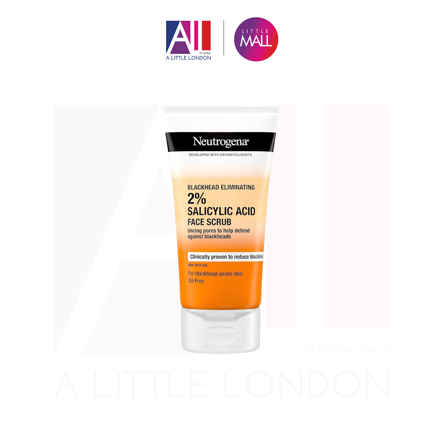 Tẩy da chết Neutrogena Blackhead Eliminating Facial Scrub 150ml (Bill Anh)