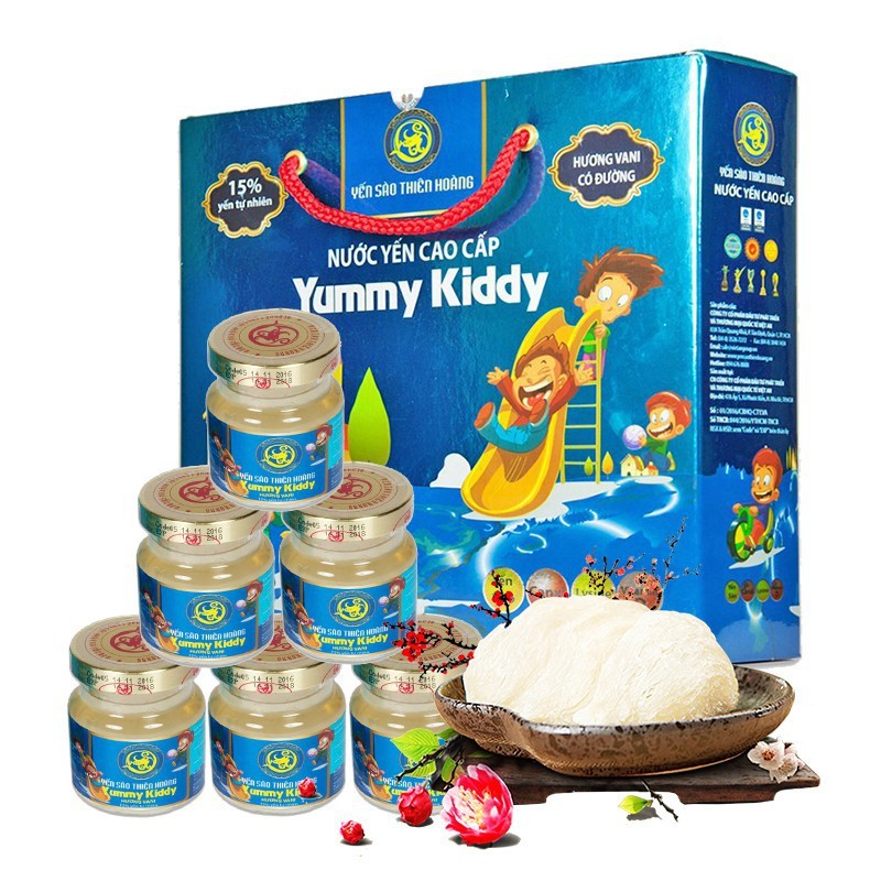 [HCM]Nước yến sào Thiên Hoàng Yummy Kiddy vị Vani cho bé yêu
