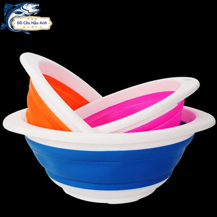 Bát đựng mồi câu cá mồi thính gấp gọn tiện lợi HPK3 Hậu Anh FISHING bát đựng mồi trộn mồi câu đài